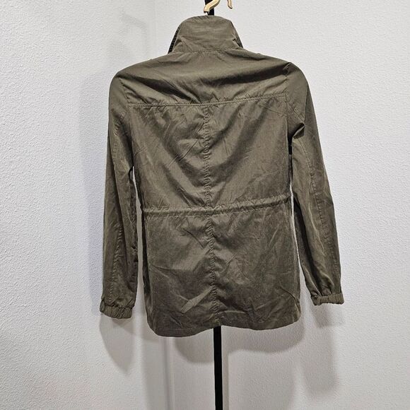 Hiking Outdoor Jacket Womens Sm Army Drab Green Cargo Utility Gorpcore Camping - Picture 4 of 7